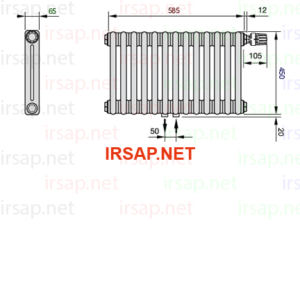 Радиатор IRSAP Tesi 20450/13 T52 CL 01